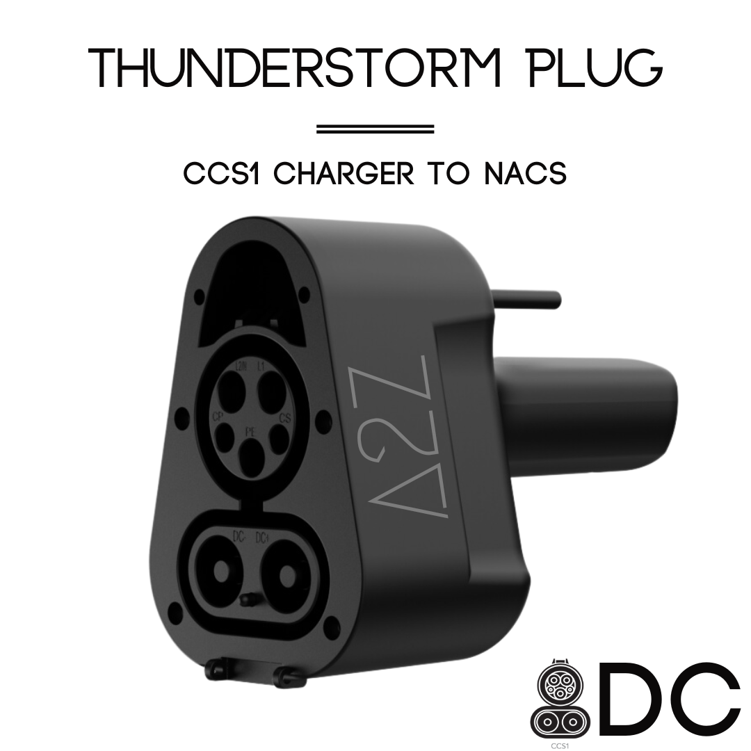 CCS1 Charger To NACS Vehicle | DC | Compatible with Tesla Vehicles & NACS vehicles | The Thunderstorm Plug
