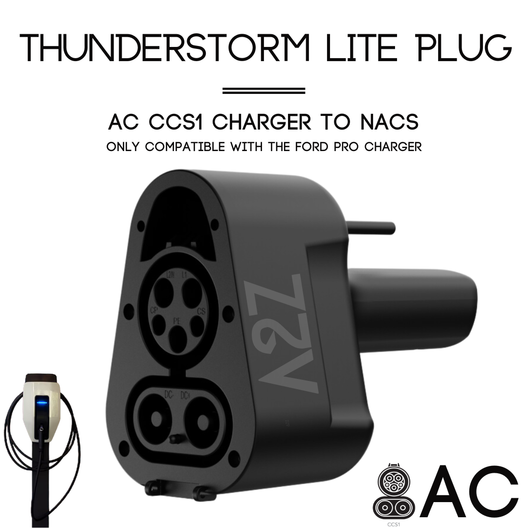 CCS1 Charger to NACS Vehicle | AC | Only For Ford Pro Charger Only | The Thunderstorm Lite Plug