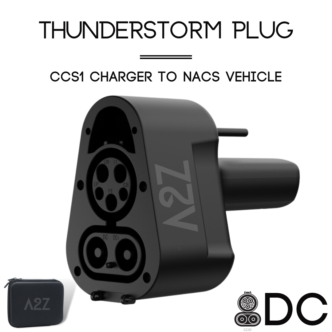 CCS1 Charger To NACS Vehicle | DC | Compatible with Tesla Vehicles & NACS vehicles | The Thunderstorm Plug