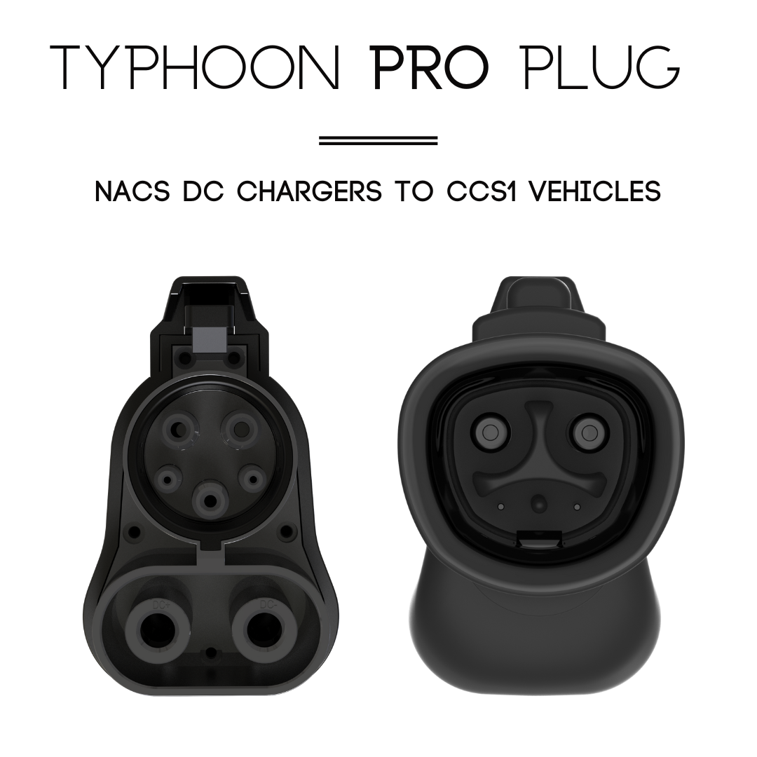 A2Z EV NACS Charger to CCS1 Vehicle | DC | Compatible with Superchargers | The Typhoon Pro