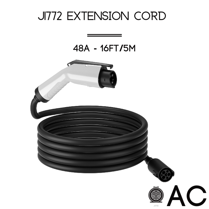 J1772 to J1772 Extension Cord | AC