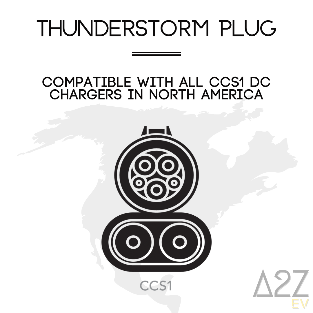 CCS1 Charger To NACS Vehicle | DC | Compatible with Tesla Vehicles & NACS vehicles | The Thunderstorm Plug