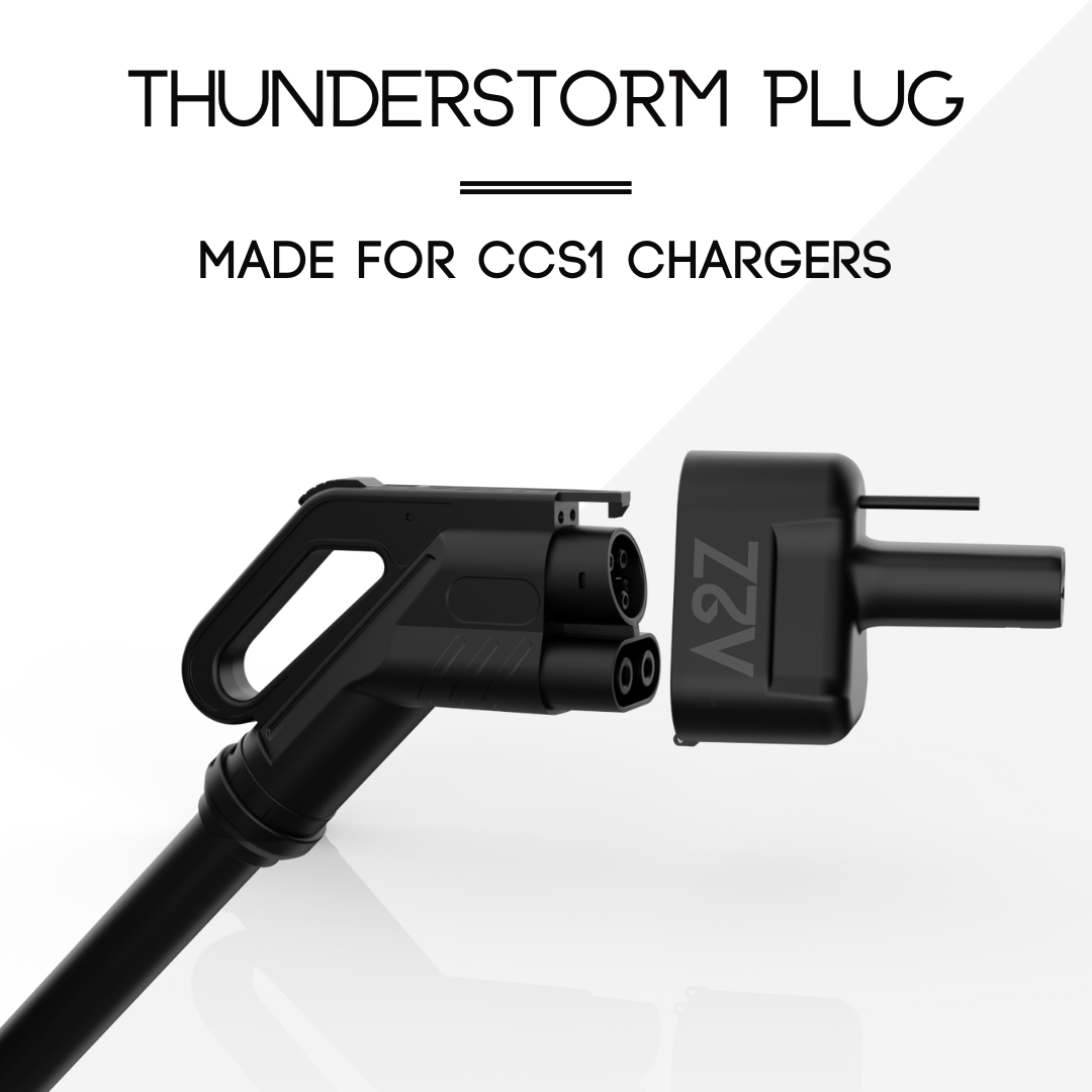 CCS1 Charger To NACS Vehicle | DC | Compatible with Tesla Vehicles & NACS vehicles | UL2252/CSA-C22.2 Certified | The Thunderstorm Plug