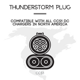 CCS1 Charger To NACS Vehicle | DC | Compatible with Tesla Vehicles & NACS vehicles | UL2252/CSA-C22.2 Certified | The Thunderstorm Plug