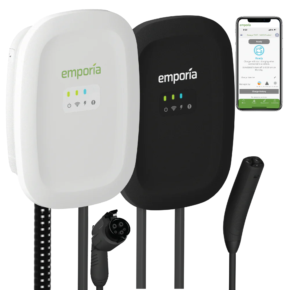 EMPORIA EV CHARGER | ENERGY STAR | UL LISTED | 40/48 AMP | 24' CABLE