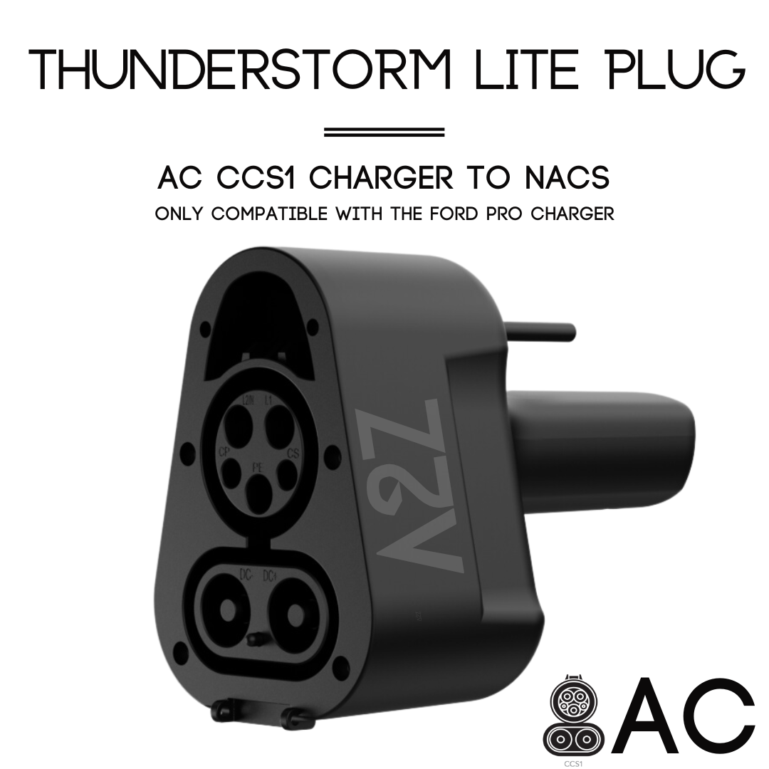 CCS1 Charger to NACS Vehicle | AC | Only For Ford Pro Charger Only | The Thunderstorm Lite Plug