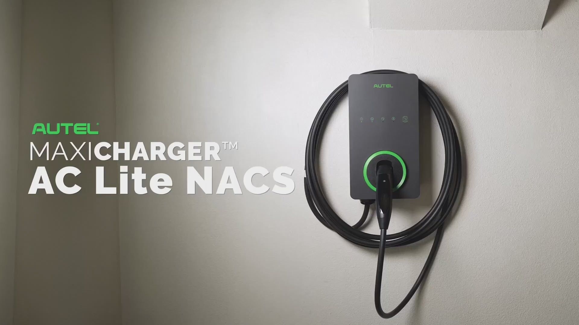 Autel MaxiCharger AC Lite Home 50A EV Charger | NACS Connector | J1772 Connector